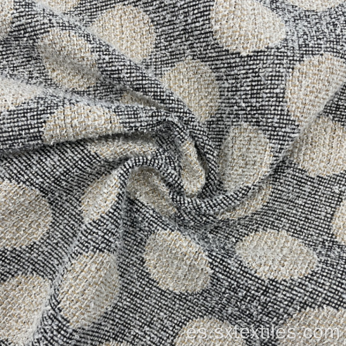 Patrón de lunares de polka Jacquard tejido textil